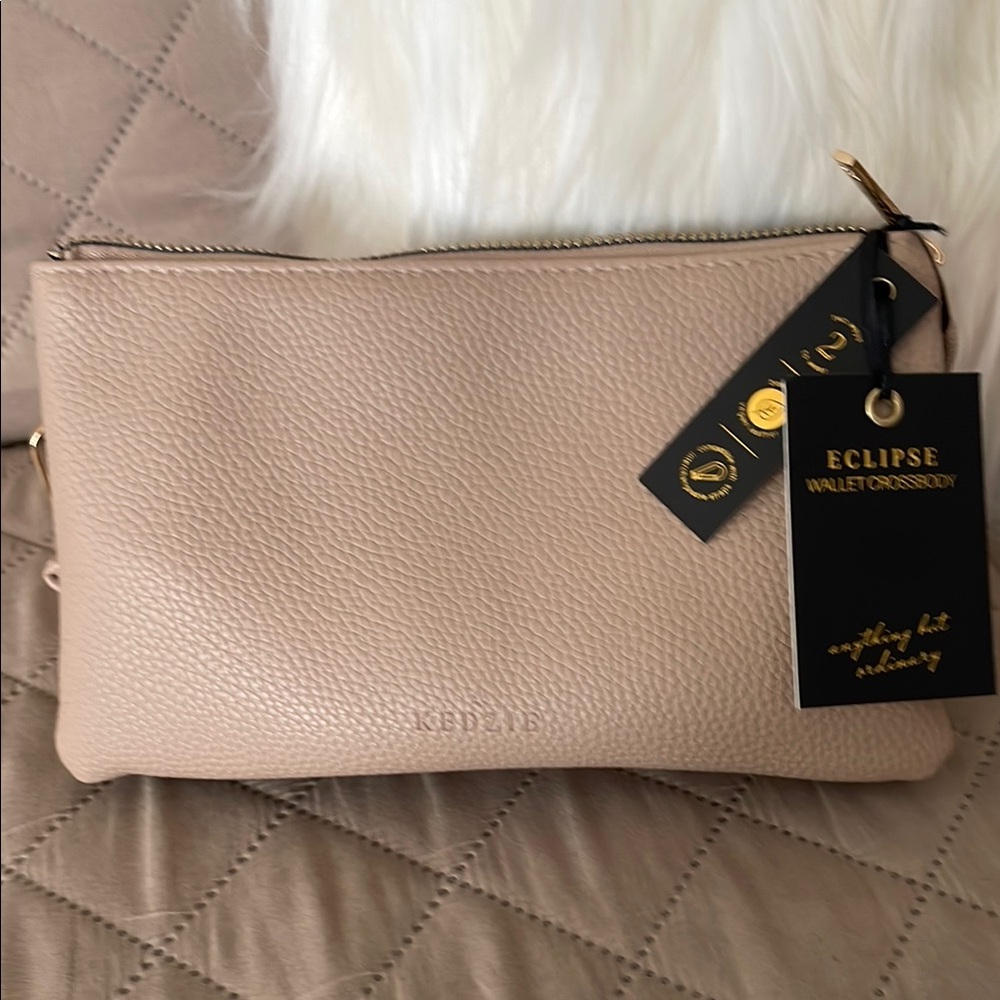 KEDZIE Beige Crossbody Bag